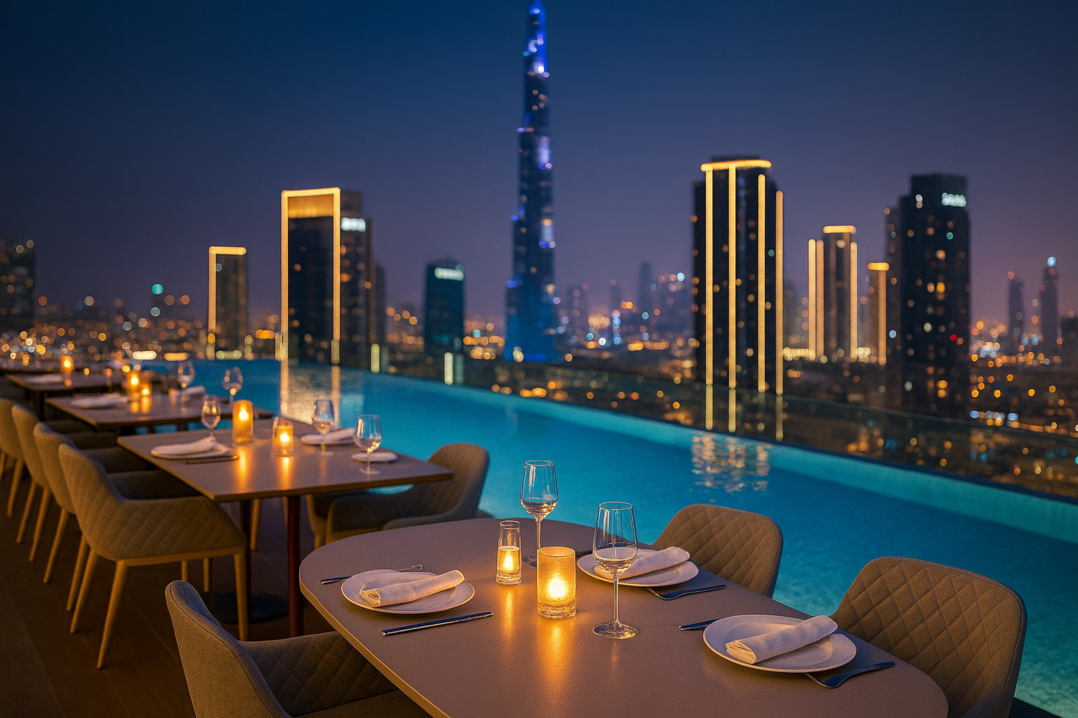 Rooftop Sunset Crawl (Downtown/Business Bay)